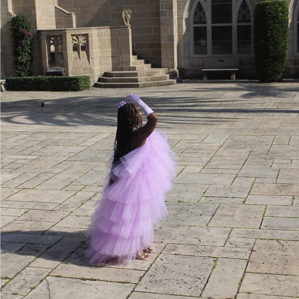 Lavender tulle dress/skirt for birthday or maternity shoot - Picture 6 of 9
